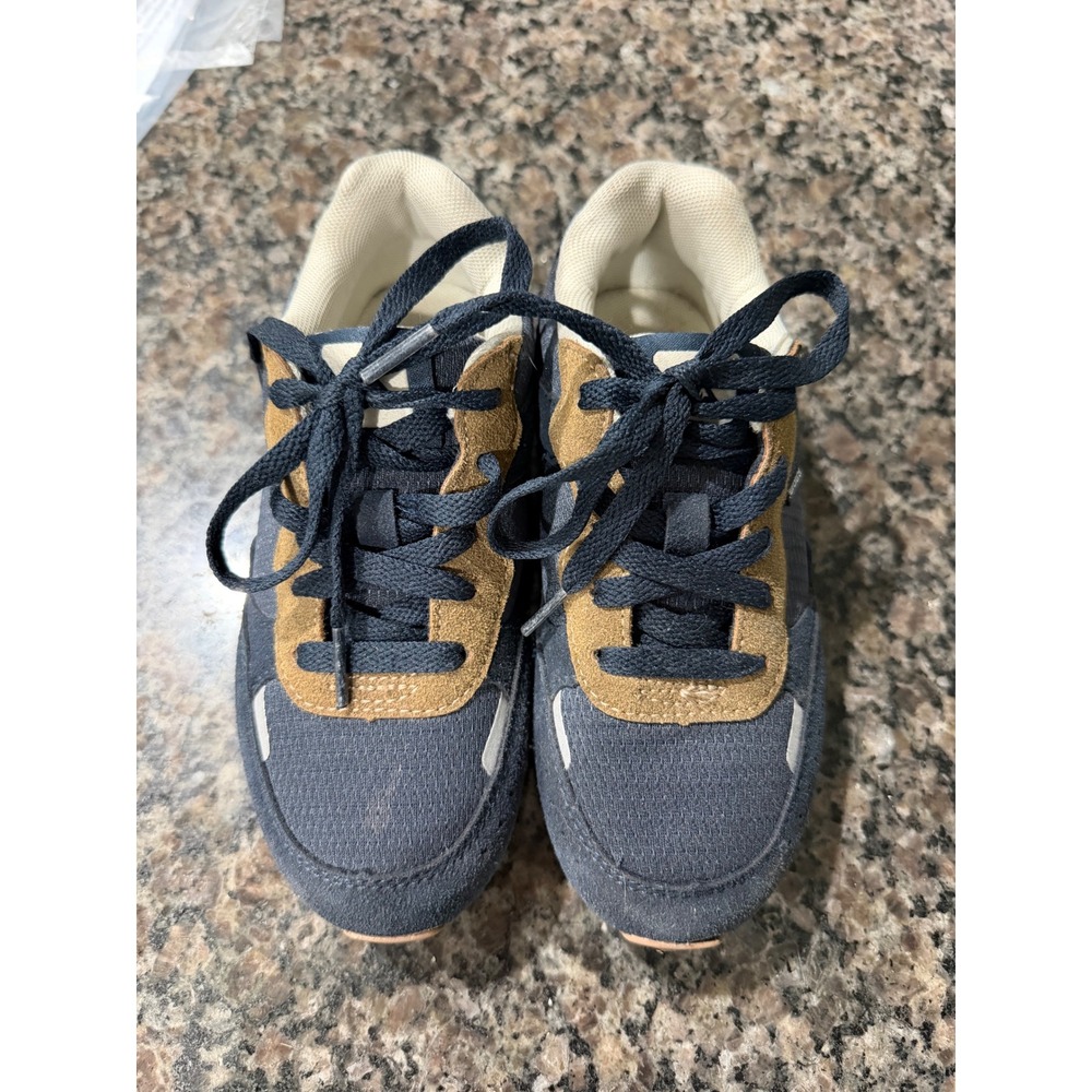 Quiksilver Beaumont Kids Sneakers Navy Tan CQ10115Y-D Boys Size 13 US